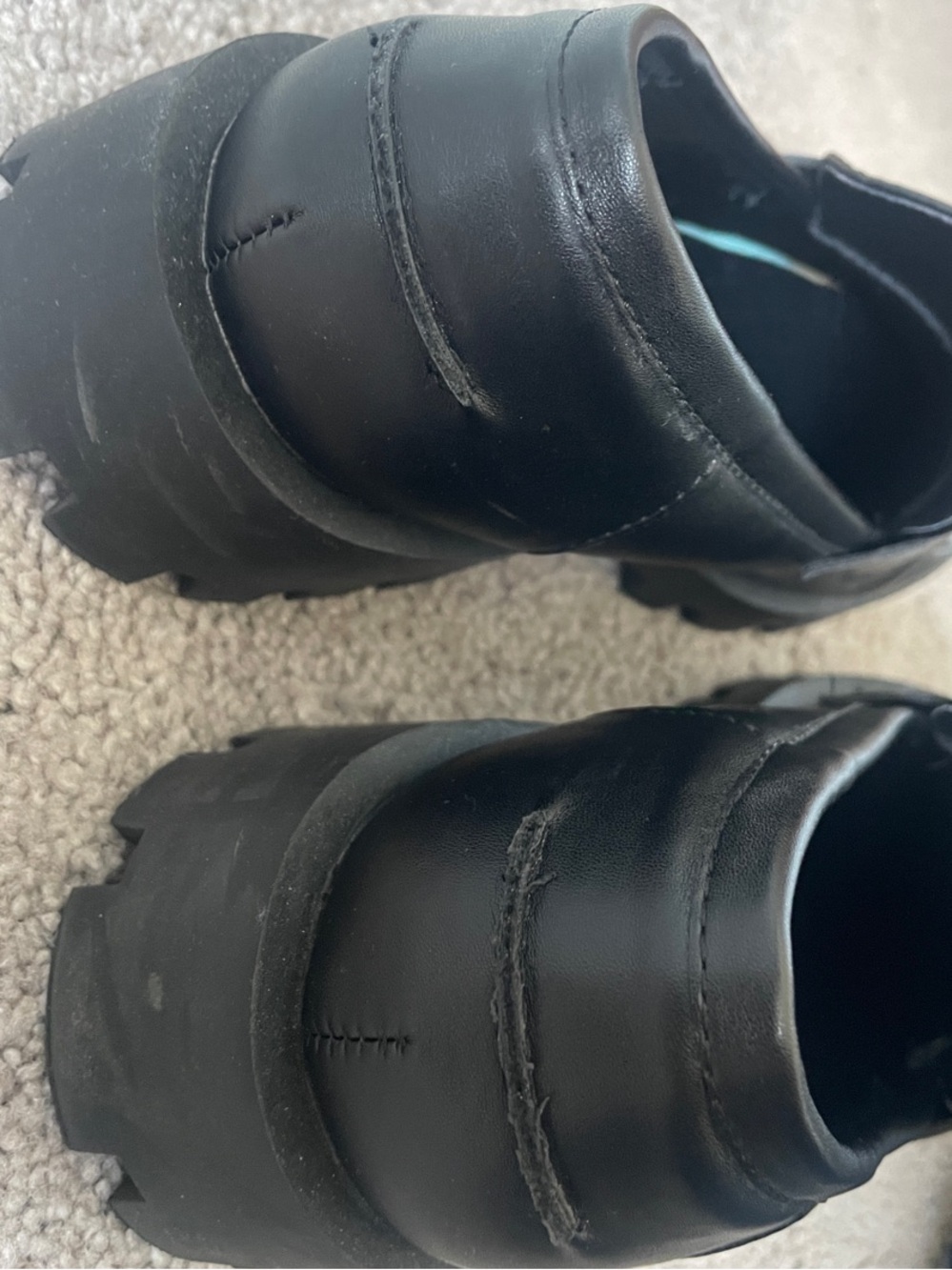 Dream Pairs Black Lug Sole Penny Loafers - Picture 3 of 5